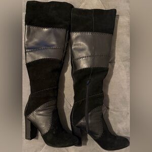 Bar III Naomi Patchwork Over the
Knee Boots